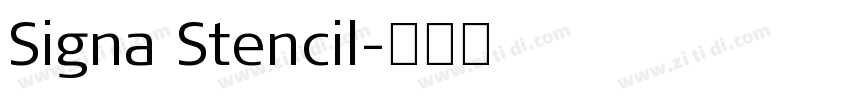Signa Stencil字体转换